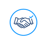 About Us hand